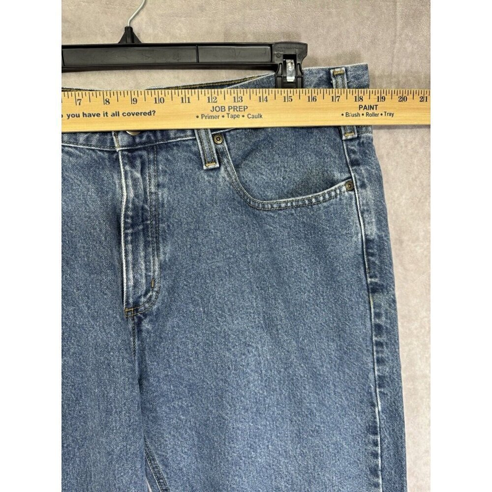 Carhartt Jeans Mens 38x30 Blue Relaxed Fit Denim Workwear 100% Cotton B460DPS - Picture 5 of 7